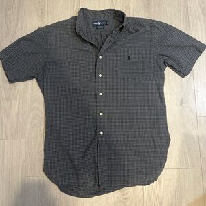 Polo by Ralph Lauren Charcoal Check Short-Sleeve Button-Down Shirt